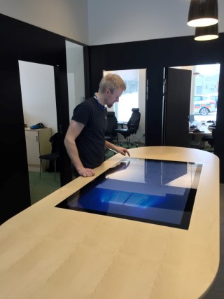 Planeringsbord till Vakins kontor i Umeå